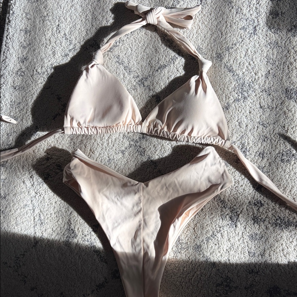 Elegant Cream Bikini Set